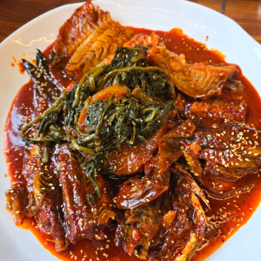 [30년명가]명품 시래기 코다리찜 800g 2-3인분/ 매콤한 진한양념 양구펀치볼시래기 : 해와바다