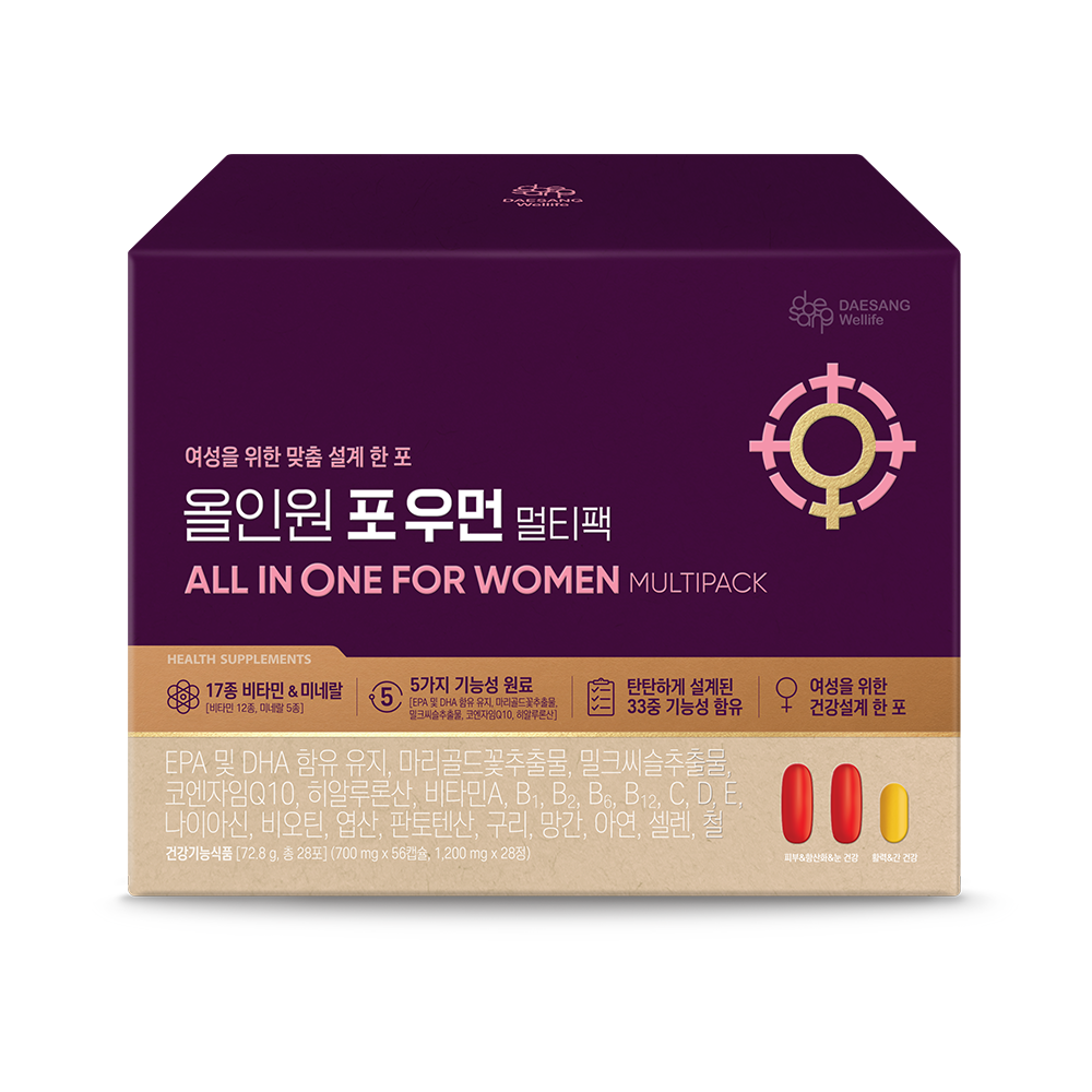 웰라이프 올인원 포 우먼 멀티팩 28포, 1개 이미지 2