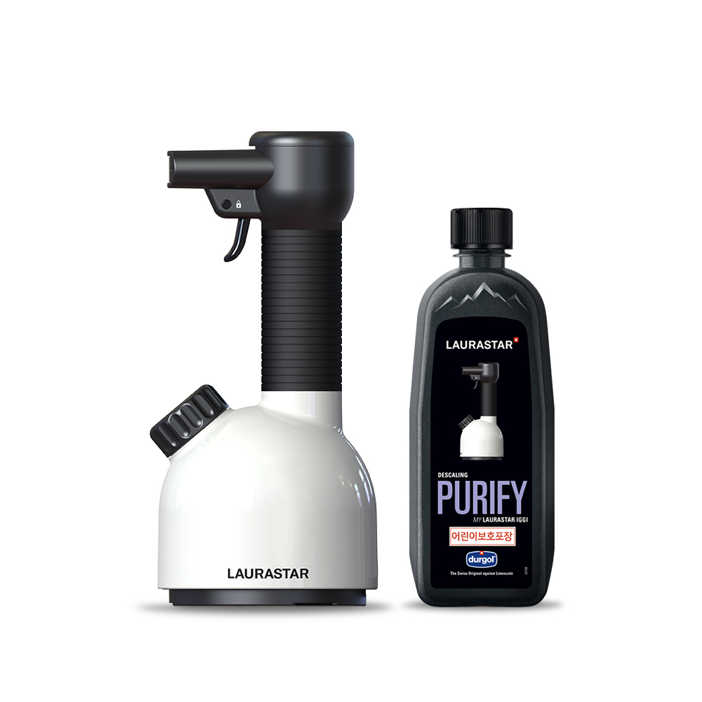 로라스타 핸디스티머 이기 IGGI 스팀다리미 여행용 의류관리기 + 전용석회질제거제 - 상세 이미지 2
