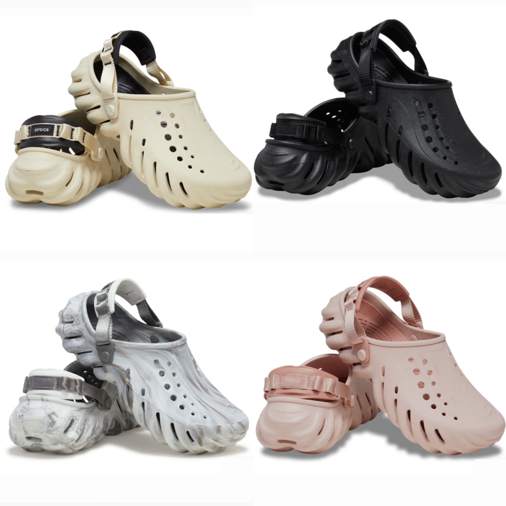 CROCS 크록스 에코 클로그 본 블랙 문라이트 마블