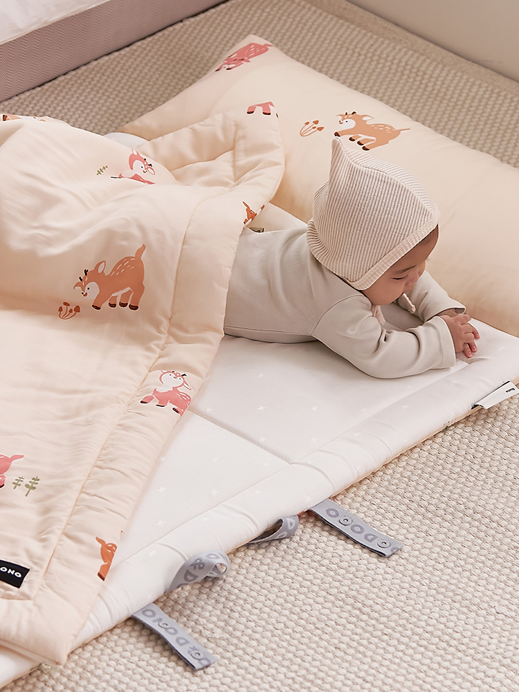 도노도노 사계절 모달＆인견 양면 낮잠이불 풀세트(건조기 가능) 피치 디어 제품 이미지