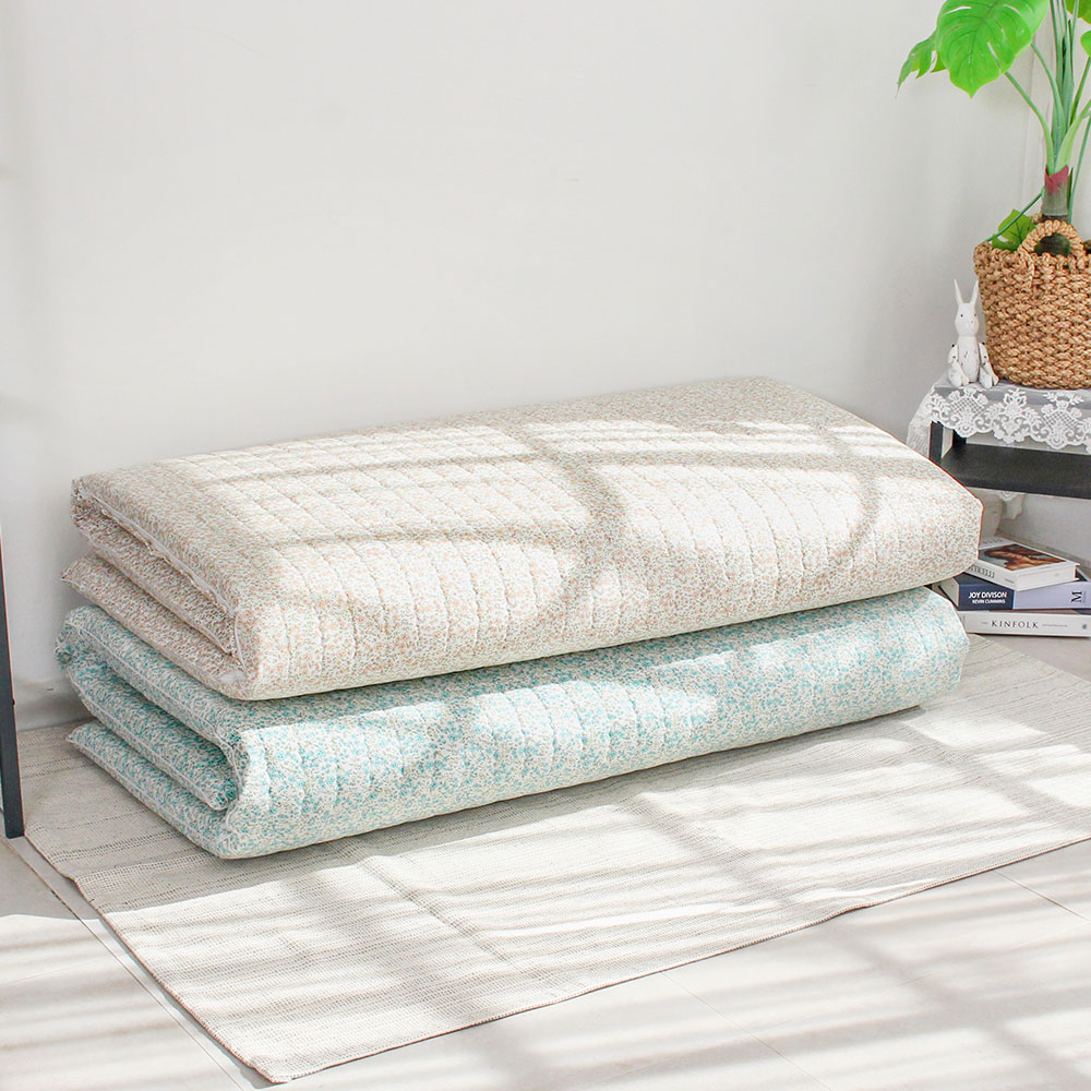 아르떼베딩 메리골드 요매트(요커버+솜매트) 100%국산 순면누빔 이불 바닥요