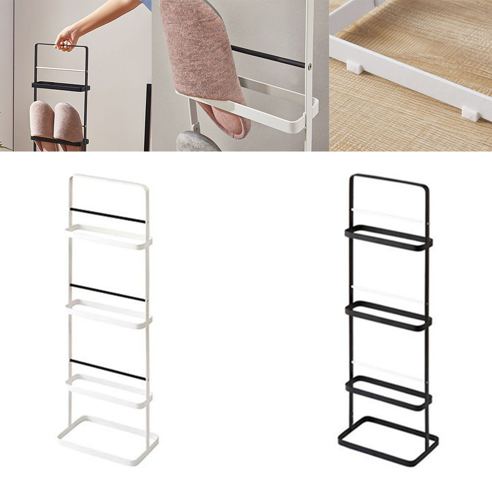 철제 슬리퍼 거치대 사무실 6켤레 보관 실내화 수납 고무지지대