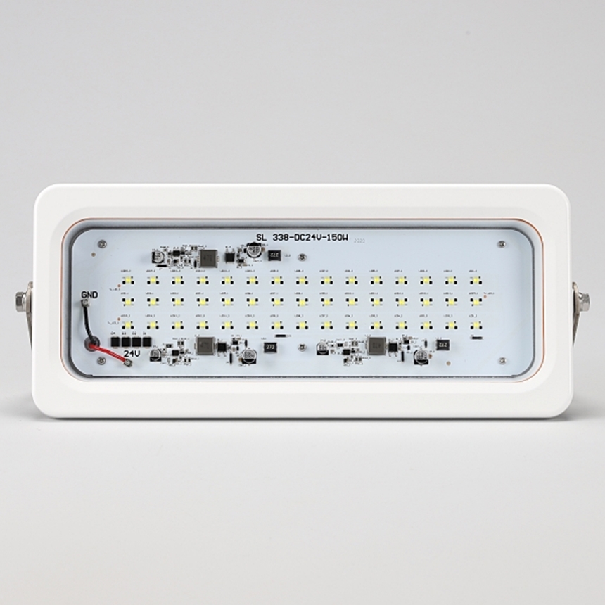 LED 투광등 사각투광기 공장등 선박 트렉터 지게차 무극성 주광색 150W - 상세 이미지 3