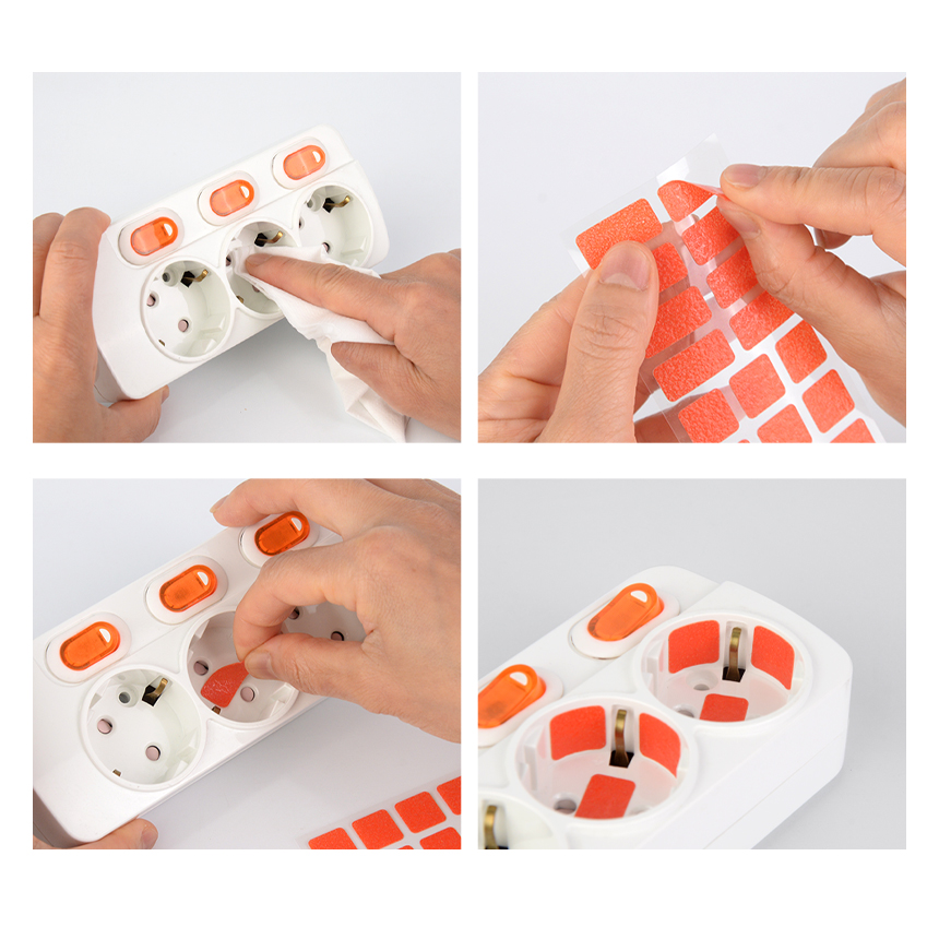 이지119 자동 소화패치 멀티탭 콘센트 화재예방 붙이는 소화기 정사각형 28칸