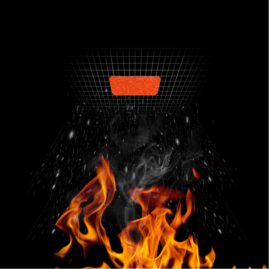 이지119 자동 소화패치 멀티탭 콘센트 화재예방 붙이는 소화기 정사각형 28칸