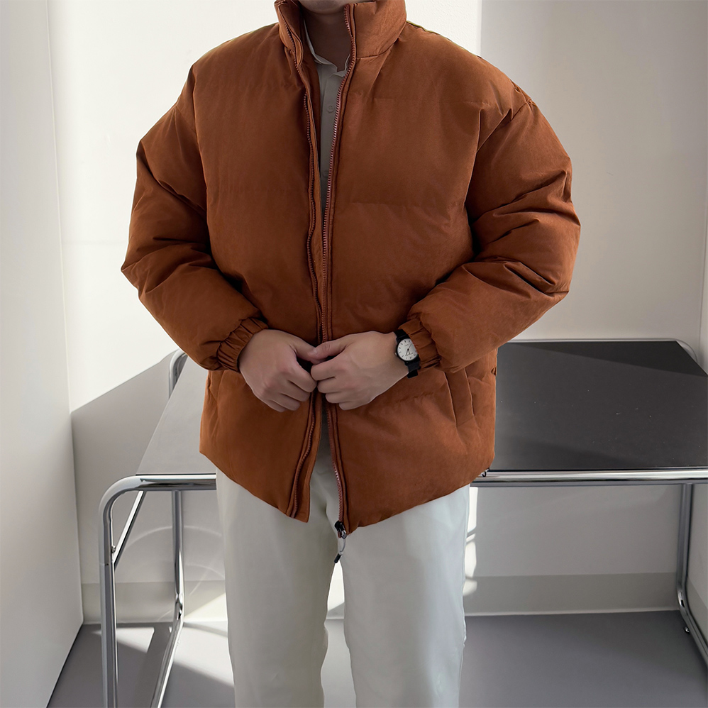 스웨이드패딩 웰론패딩 푸퍼패딩 - 상세 이미지 2
