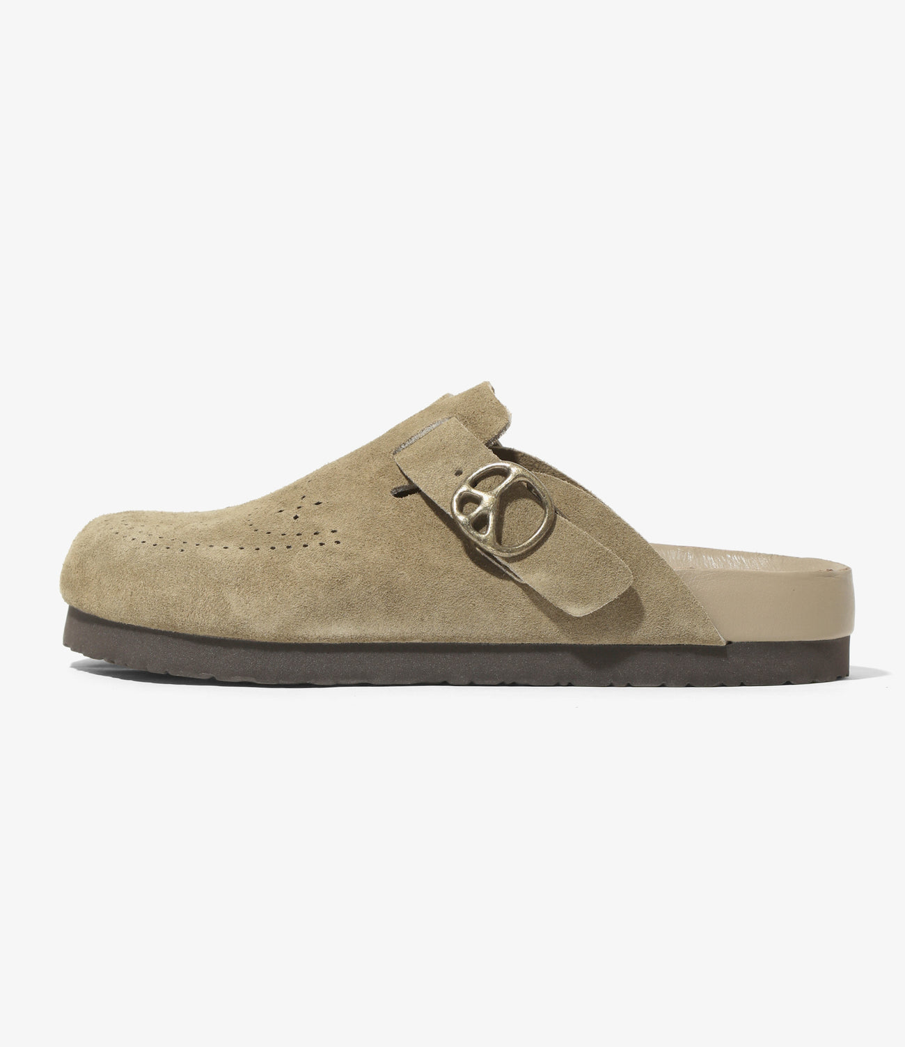 니들스 CLOG SANDAL SUEDE LTHR 남성 슬리퍼 QV076A 토프 - 상세 이미지 4