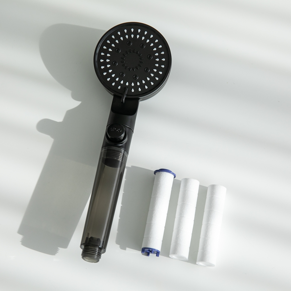 맨사템 욕실 샤워 필터기 교체 온오프 샤워기헤드+필터3개