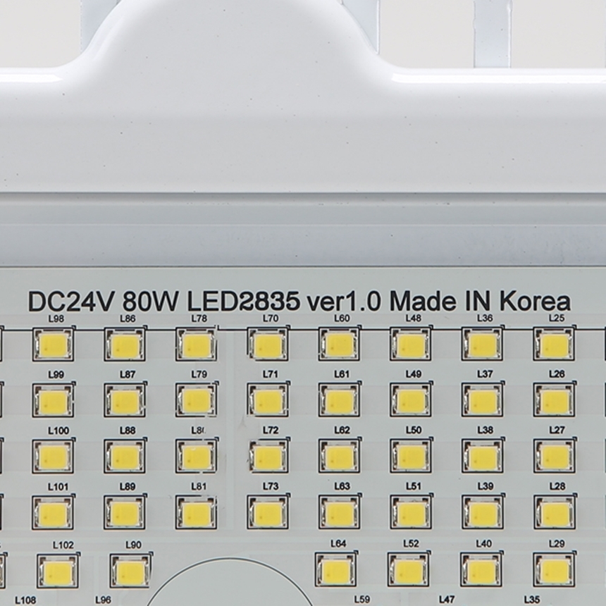 LED 투광등 사각투광기 공장등 선박용 DC24V 주광색 80W - 상세 이미지 5
