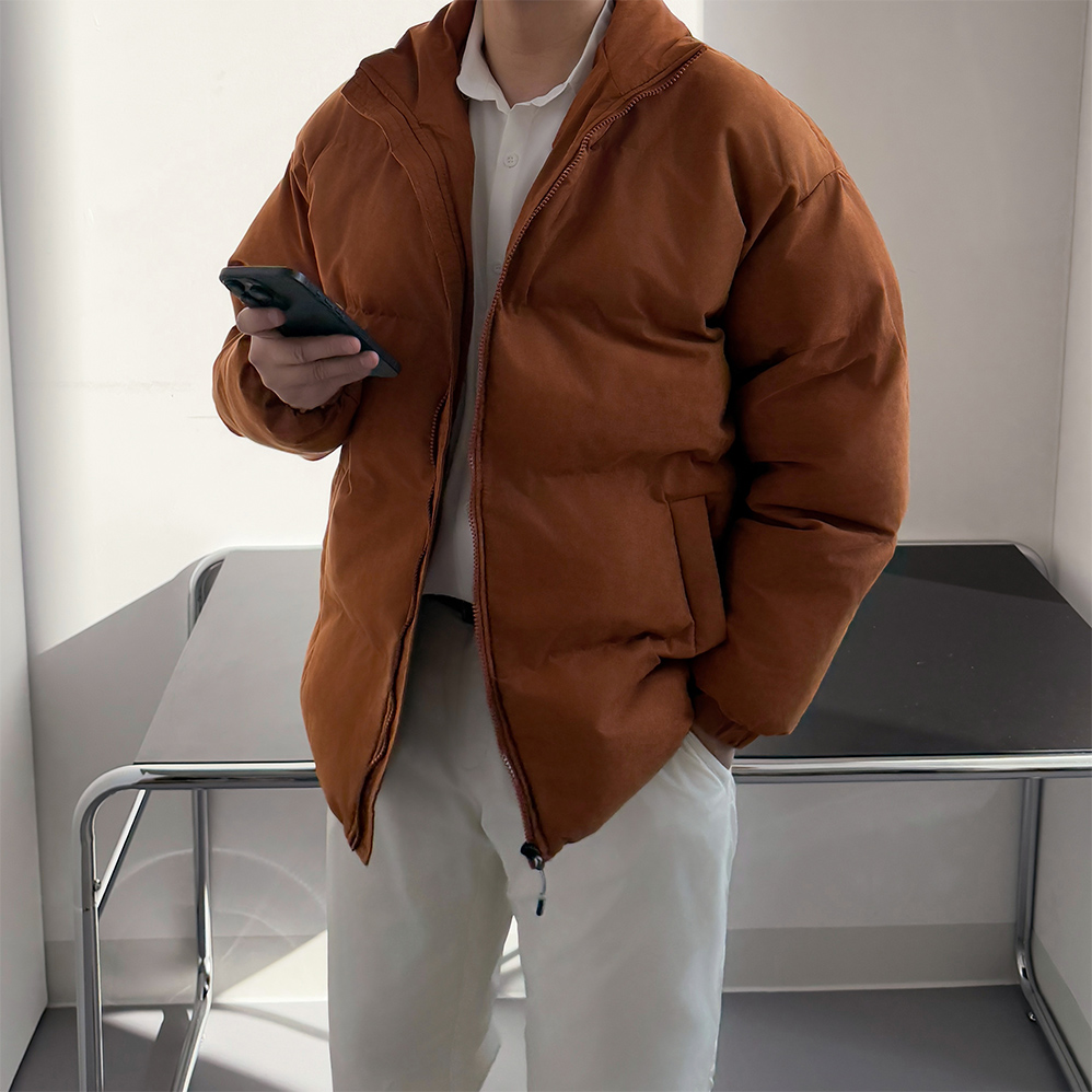 1+1 스웨이드패딩 웰론패딩 푸퍼패딩 - 상세 이미지 5