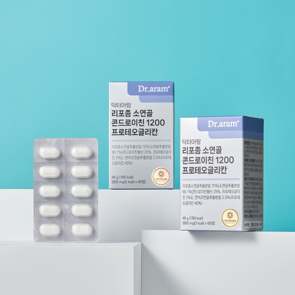 리포좀 콘드로이친 1200 프로테오글리칸 소연골 닥터아람 800mg x 60정 이미지 8