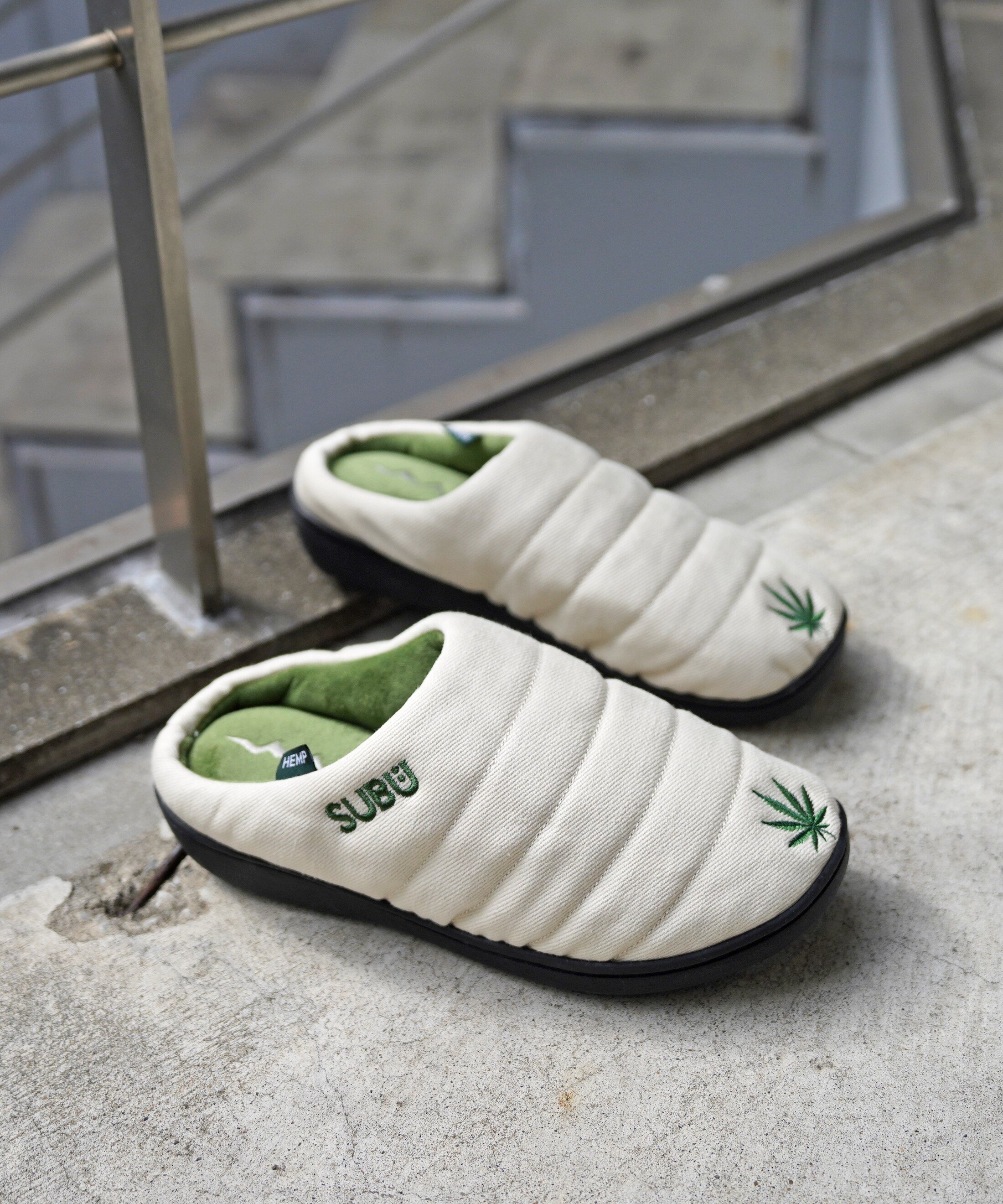 SUBU 스부 x MANASTASH HEMP TWILL EMB 방한 겨울 슬리퍼 - 상세 이미지 2