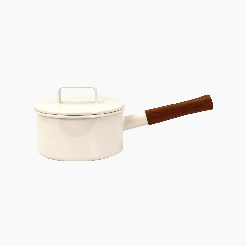 에지리 노르딕 인덕션 법랑냄비 편수 16cm, 아이보리 - 상품 이미지