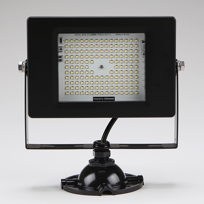 LED 투광등 사각투광기 공장등 주광색 S-B-8 60W 블랙 - 상세 이미지 2