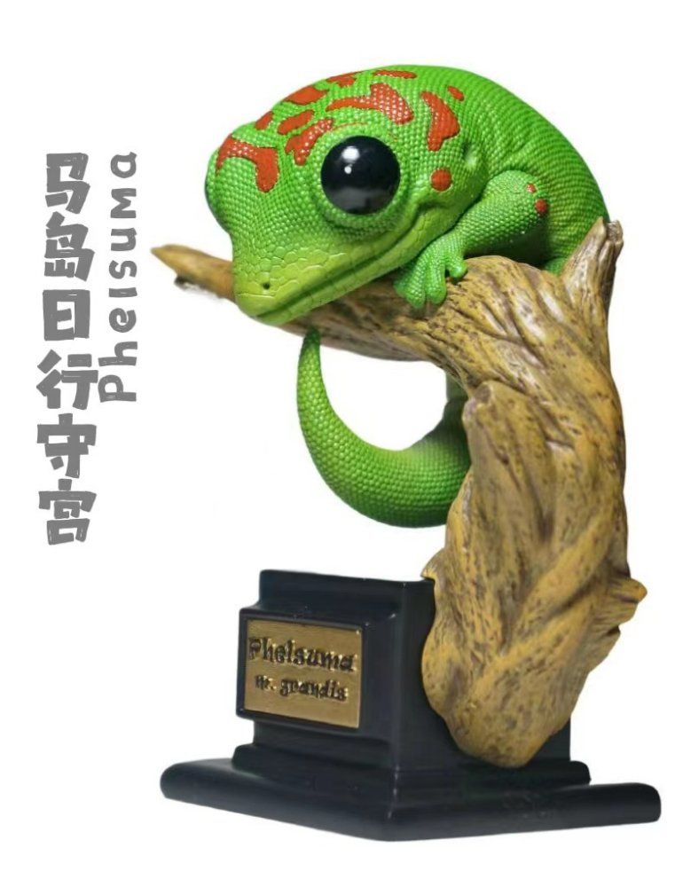게코 피규어 도마뱀 모형 파충류 애완동물 레오파드 리키에너스 귀여운 사탄잎꼬리 게코 - 상세 이미지 3