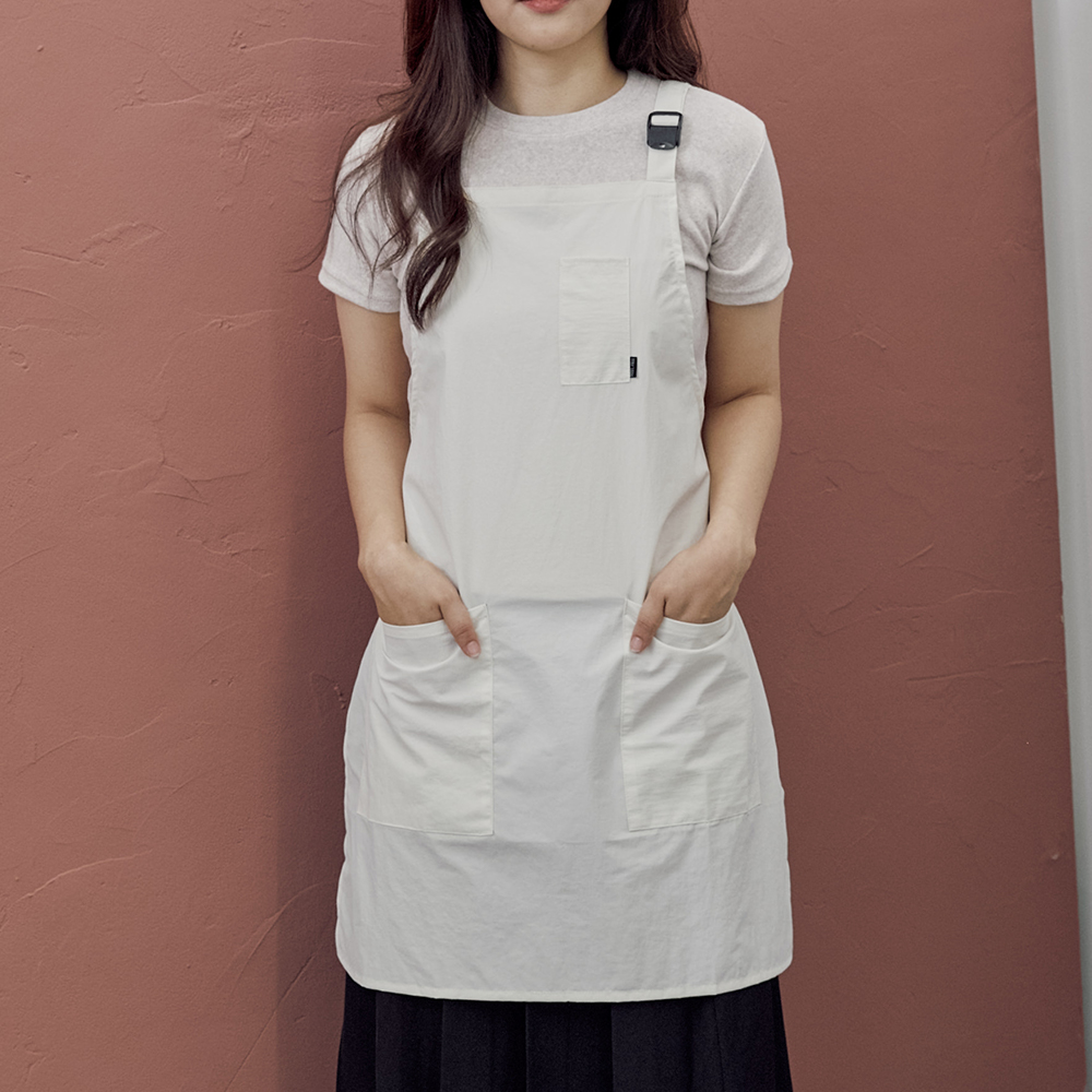 똑똑한소비마켓 120g 초경량 더스트프리 앞치마 방수 카페 미용 공방 식당 앞치마