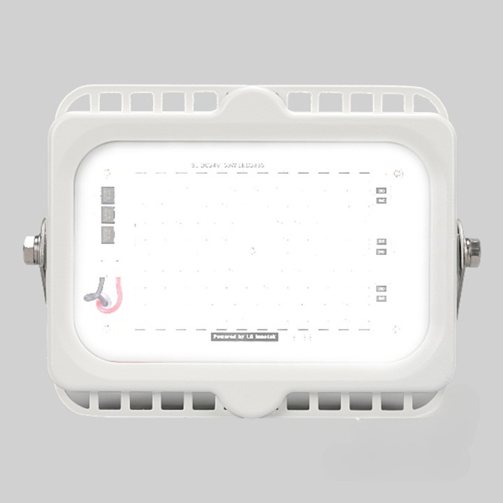 LED 투광등 사각투광기 공장등 선박용 DC24V 주광색 50W - 메인 이미지