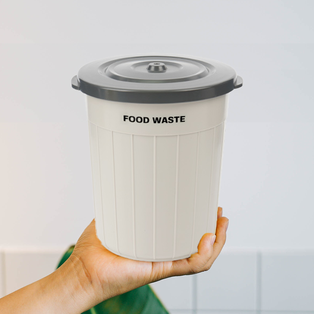 노멀라이프 미니 음식물쓰레기통 가정용 냉동 음식쓰레기통 웜그레이