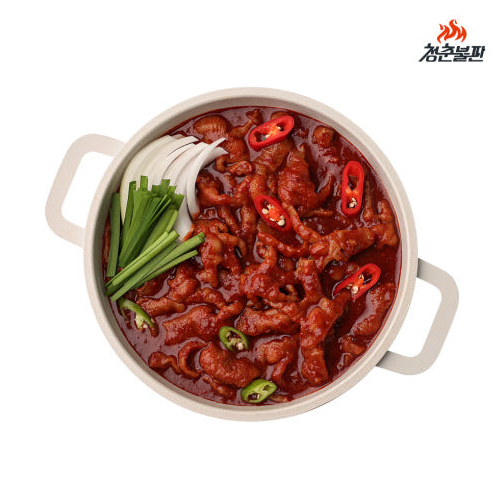 청춘불판 무뼈국물닭발 500g 뼈없는 매운 닭발 양념 닭발 불닭발 캠핑 혼술 안주 간편식 - 상세 이미지 4