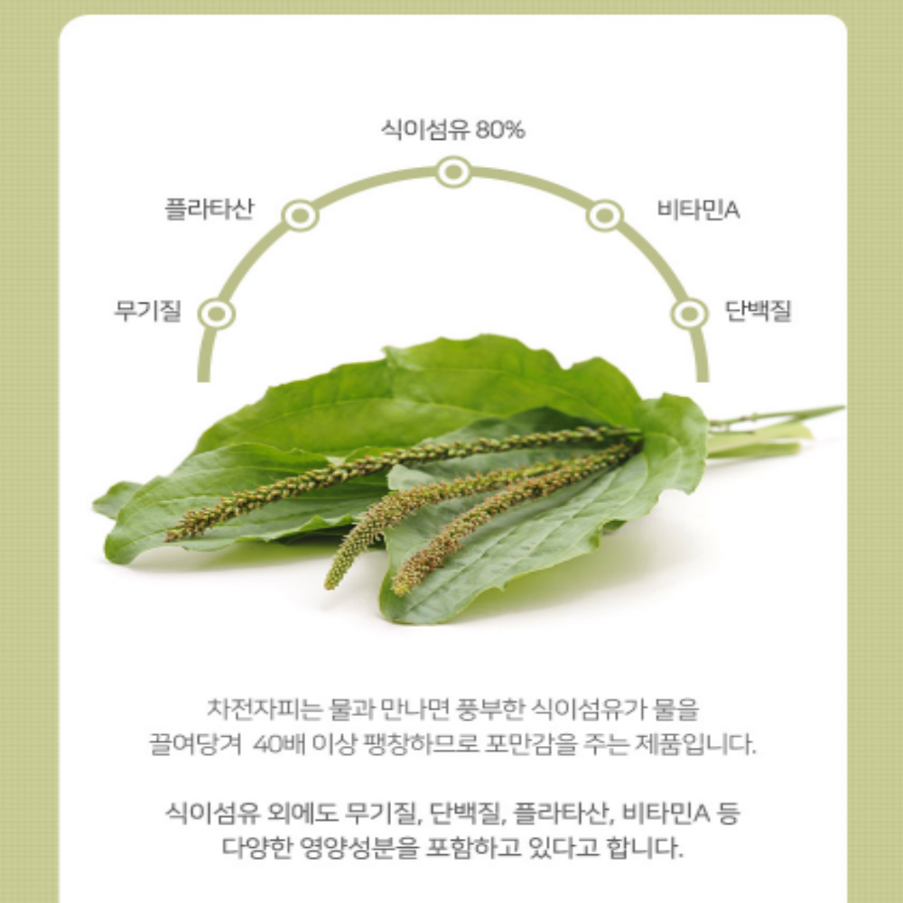 차전자피 질경이씨앗 식이섬유 가루 분말 대용량 - 상세 이미지 4