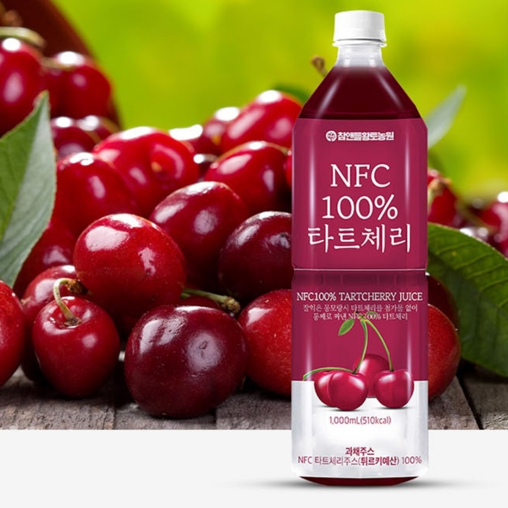 타트 체리 원액 농축액 체리즙 착즙 nfc 다트체리 쥬스 100% 무가당 1L, 3개 - 상세 이미지 4
