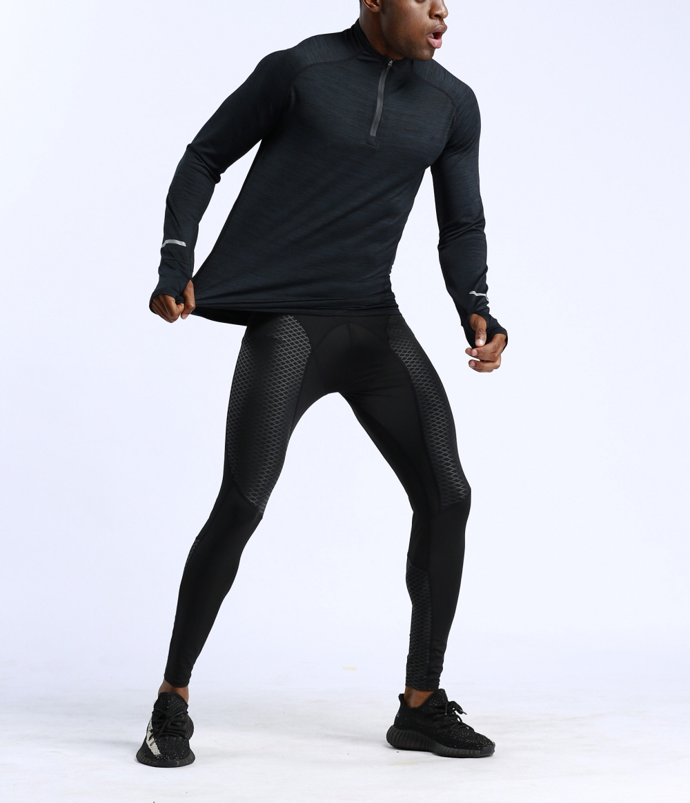 러닝긴팔티 러닝 하프집업 반집업 롱슬리브 기능성 헬스 마라톤 - 상세 이미지 4