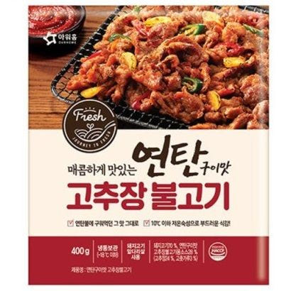 냉동 아워홈 연탄구이맛 고추장 불고기 400g