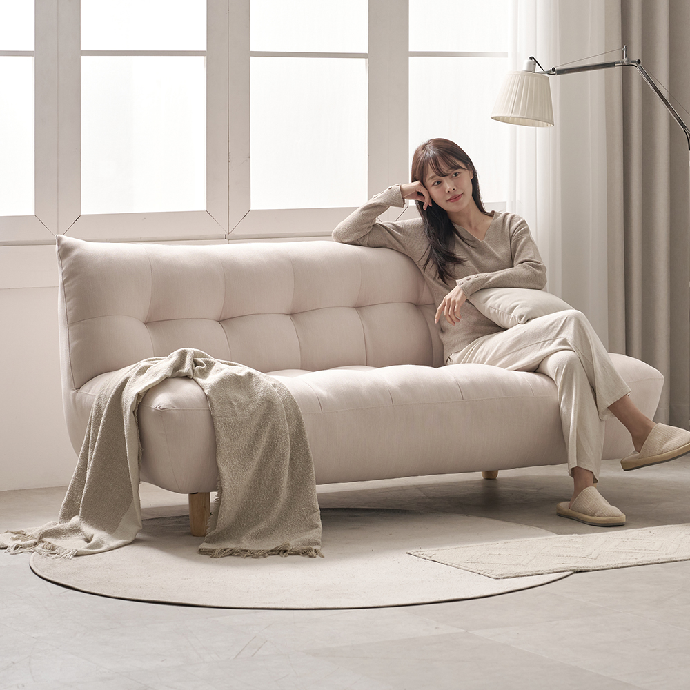 타미 3인용 패브릭 클라우드 소파