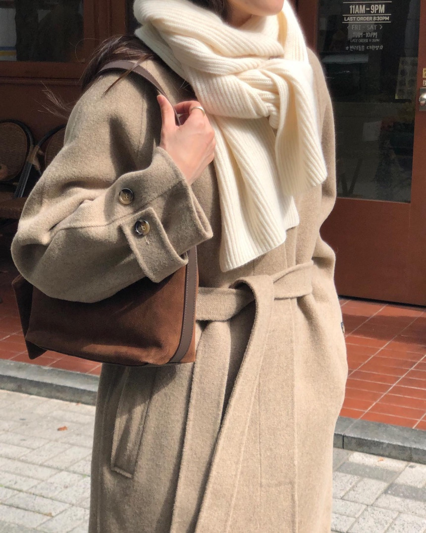디엠버 버킨맥 핸드메이드 코트 울 카라 롱 ct 상세 이미지 19