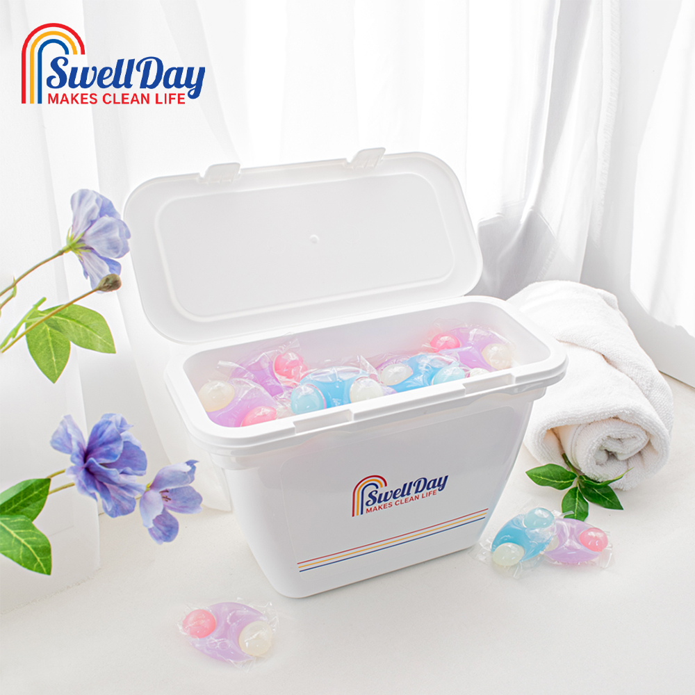 스웰데이 16주 향기지속 퍼퓸 캡슐세제 올인원 대용량 고농축 세탁세제 라벤더향 90개 - 상세 이미지 3