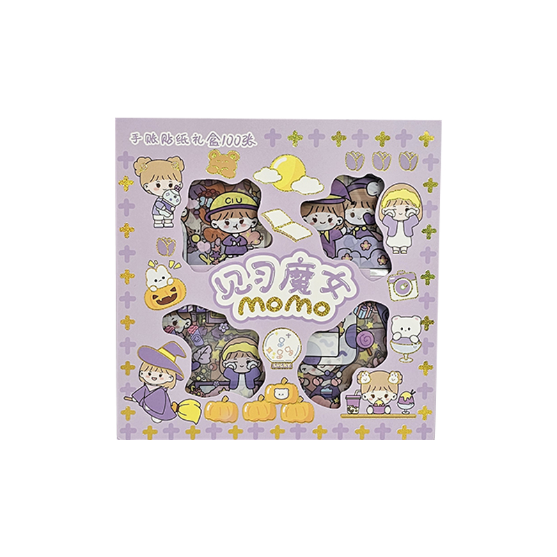 아이두DIY 모모의 100장 스티커박스 모음전 다꾸 스티커 세트 - 상세 이미지 3