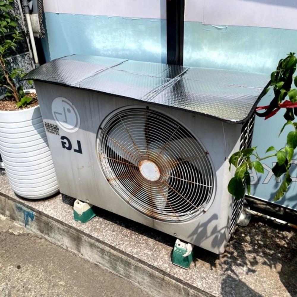 에어콘 실외기차단막 아파트실외기비가림막 에어컨차광막 - 메인 이미지