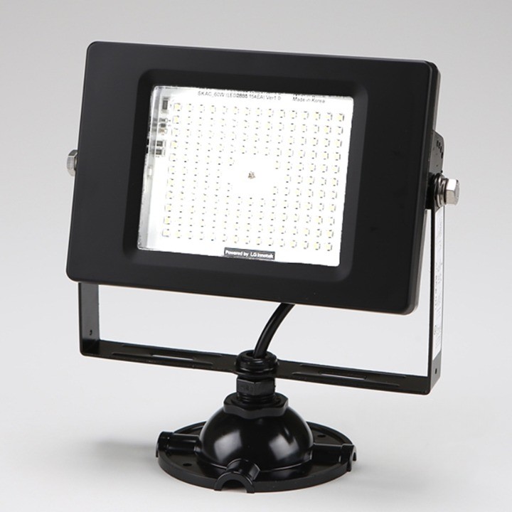 LED 투광등 사각투광기 공장등 주광색 S-B-8 60W 블랙 - 상품 이미지