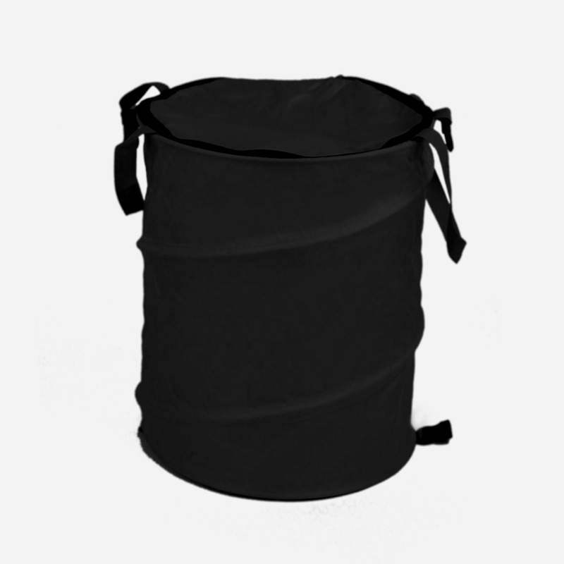 KOOLMAN(쿨맨) 원터치 팝업 쓰레기봉투 거치대 캠핑가방 (덮개형) 블랙