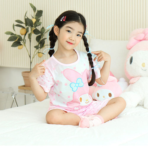 산리오 마이멜로디 하트 5부 아동 주니어 초등생 상하세트 - 상세 이미지 4