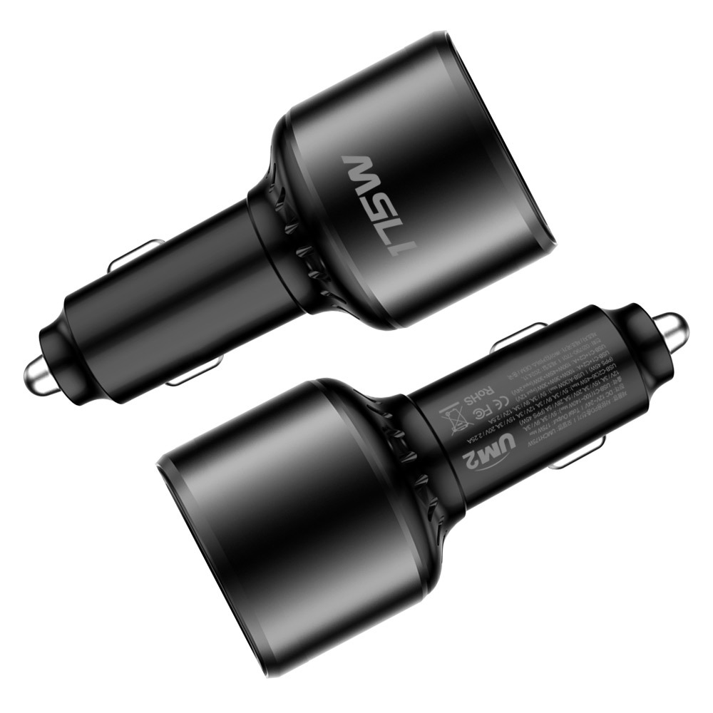 UM2 최대 175W 차량용 고속 충전기 초고속 2.0 충전 지원 PD 3.1 UMCH175W 12V 24V 지원 - 상세 이미지 3