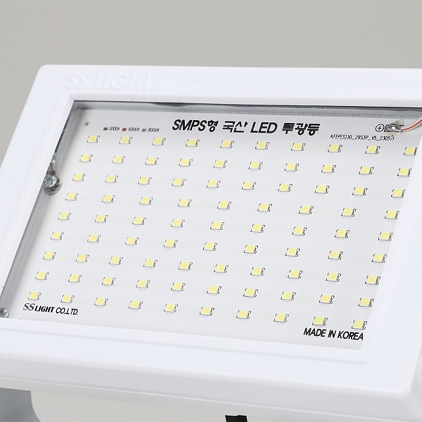 LED 투광등 사각투광기 공장등 주광색 30W 8000K - 상세 이미지 5