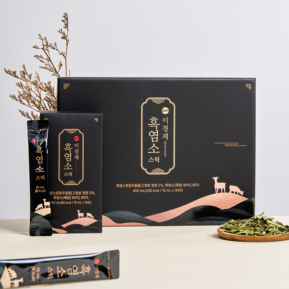 (총 4박스 120포 4개월분) 흑염소 매니아 이경제 흑염소 스틱 액기스 즙 진액 국내산 이경재 30포 15ml, 4개