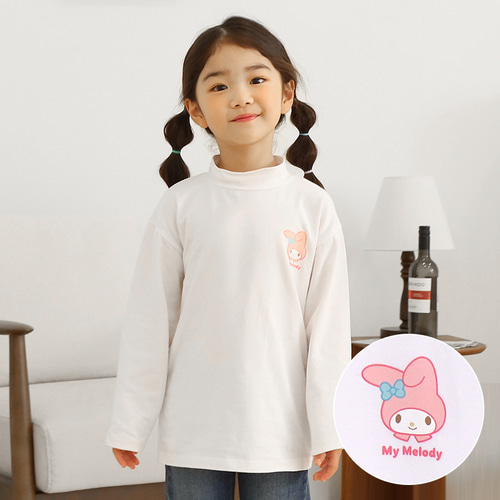 산리오 마이멜로디 여아 멜로디 긴팔티 2매 세트 - 상세 이미지 3