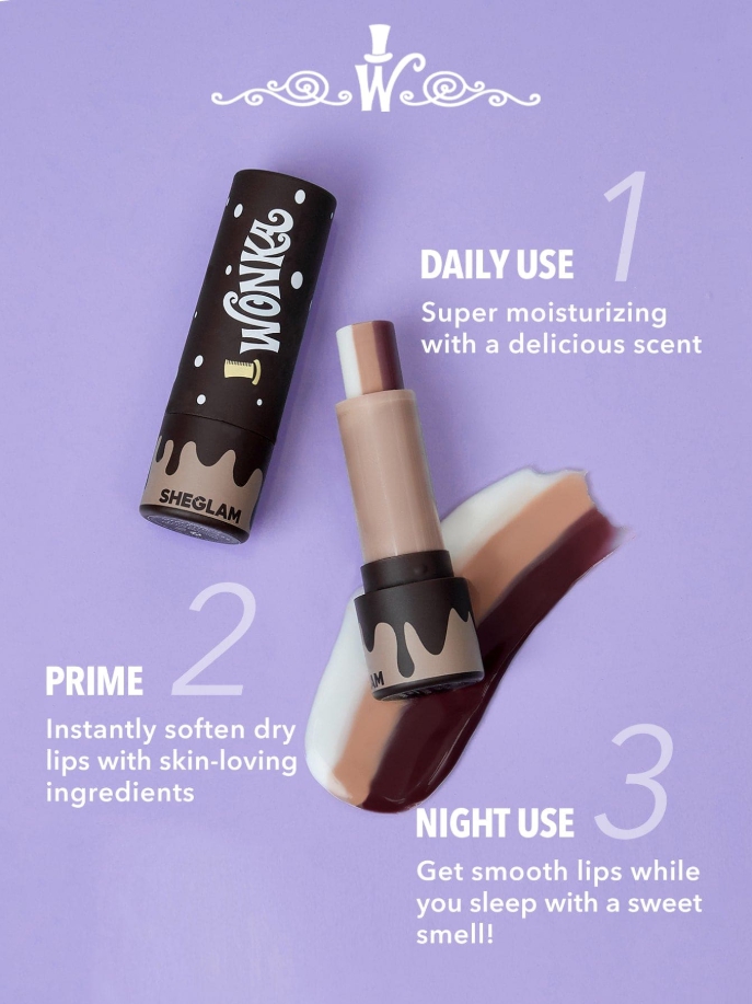 남자 컬러립밤 쉬글램 윌리웡카 립밤 모브 브라운 컬러 sheglam lip balm - 상세 이미지 3