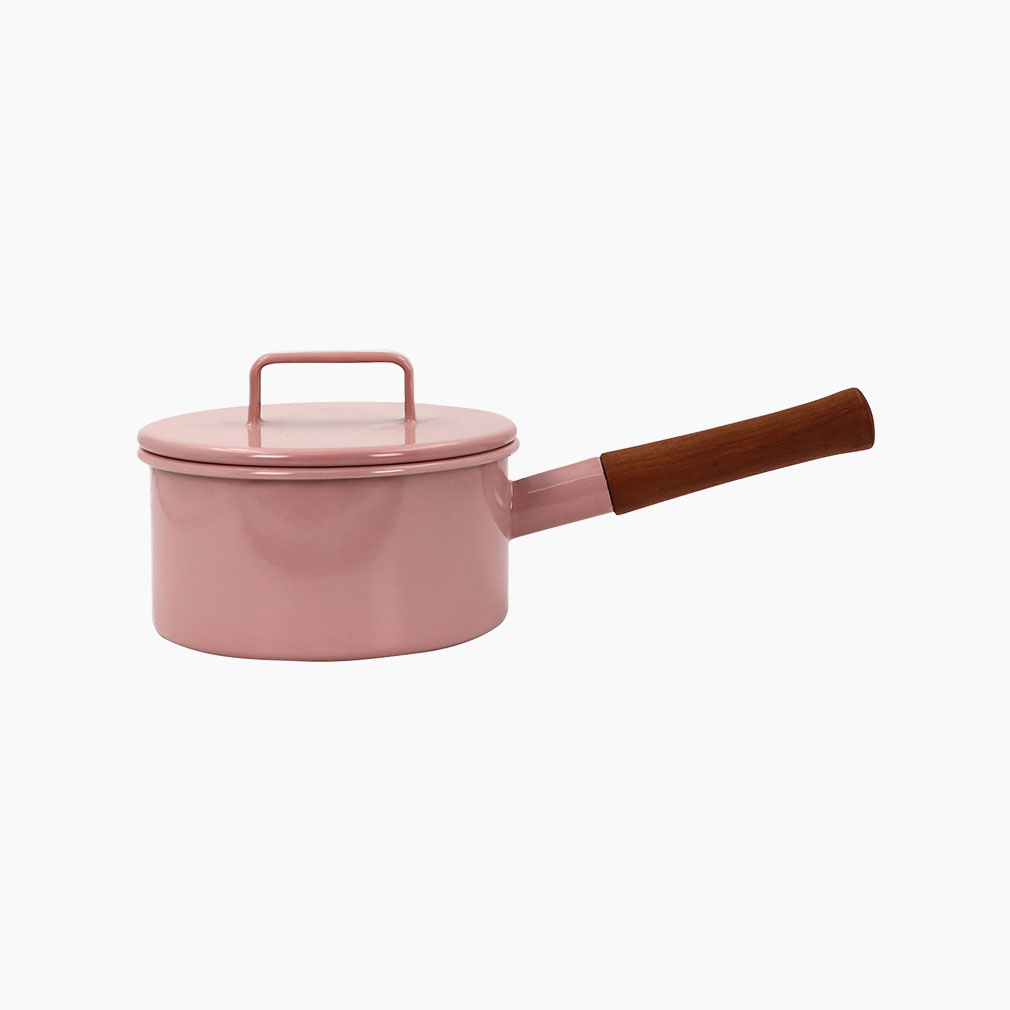 에지리 노르딕 인덕션 법랑냄비 편수 16cm, 핑크샌드