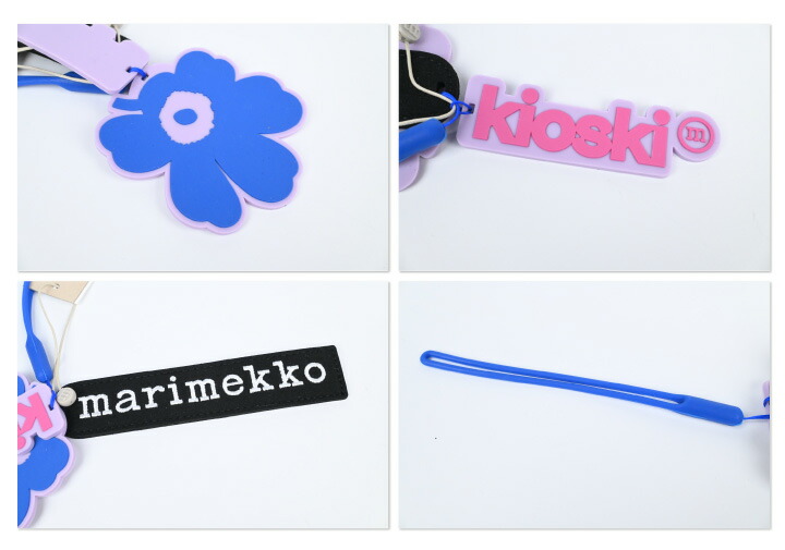 마리메꼬 marimekko Viisaus Unikko 스트랩 키링 열쇠고리 - 상세 이미지 2