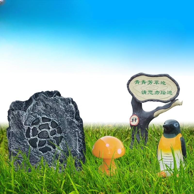 돌모양 스피커 카페 마당 정원 공원 산책로 방수 사운드 야외 펜션 - 상품 이미지