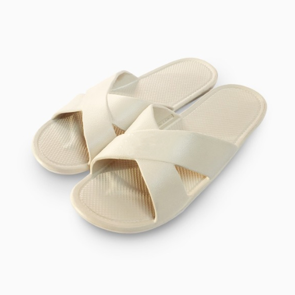 실내용 슬리퍼 거실 사무실 학원 호텔 병원 실내화 발망치 무소음 베이지, 270