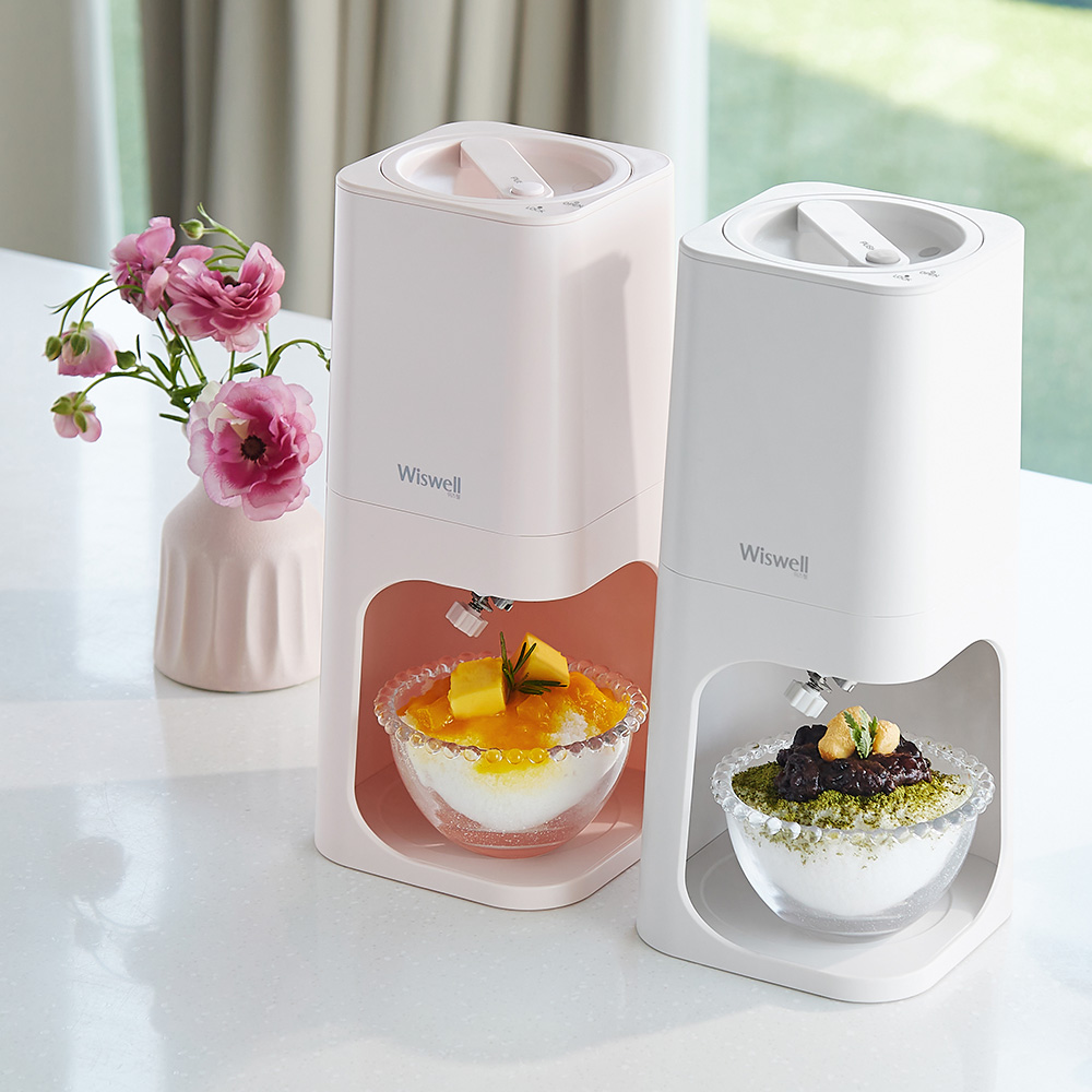 위즈웰 설레임 눈꽃빙수기 팥빙수 기계 빙삭기 제빙기 우유 빙수