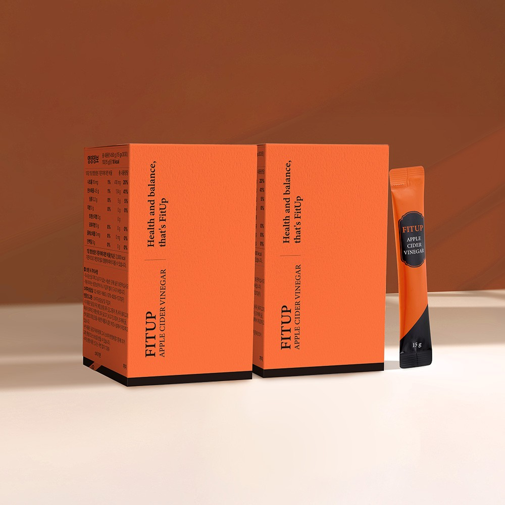 애사비 스틱 핏업 애플사이다비니거 유기농 사과식초 자연발효 초모 고농축 60포, 1개