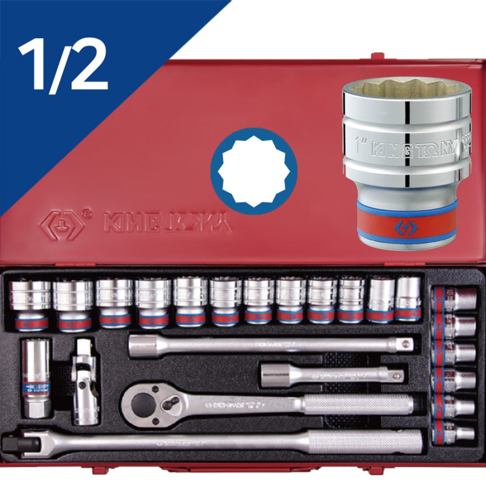 킹토니 복스알세트 임팩 복스세트 1/2 24pcs 4032SR