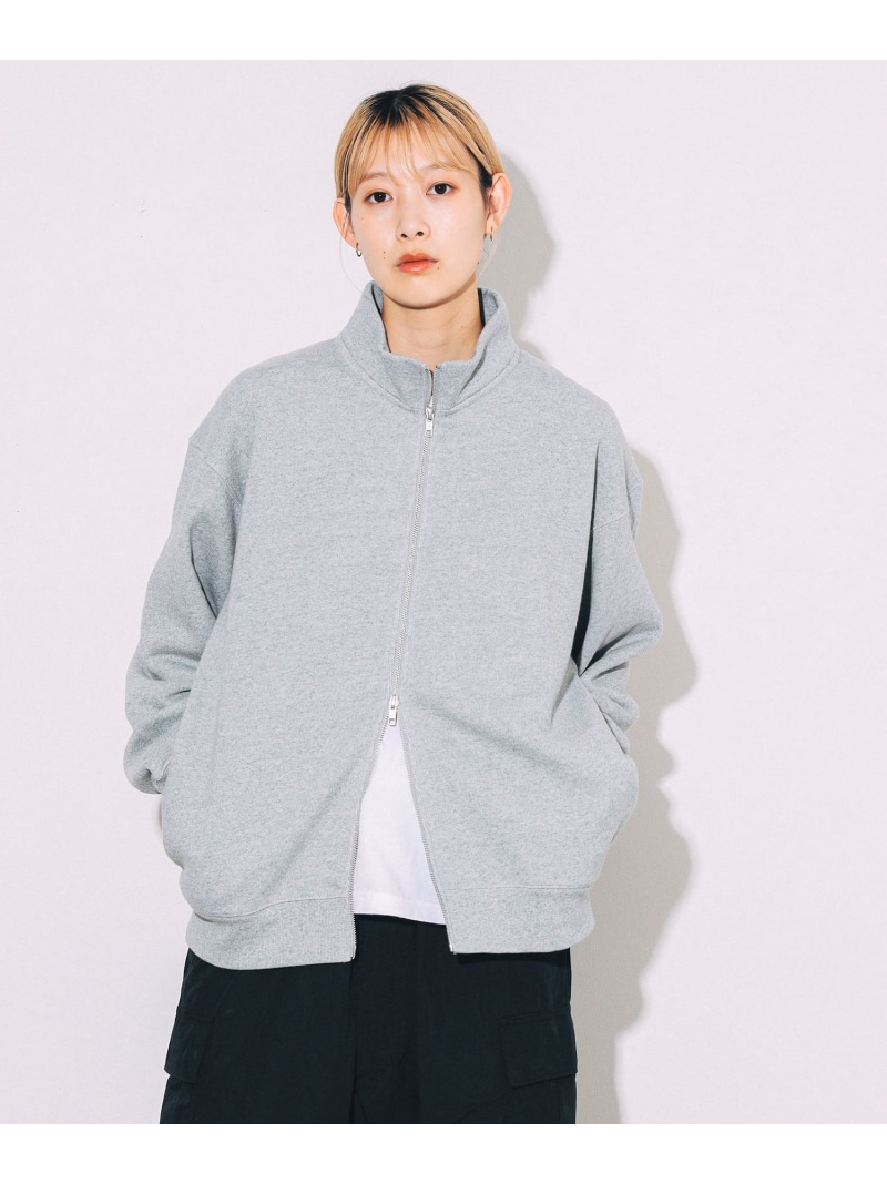 빔즈 BEAMS T 집업 스웨트 점퍼 Stand Zip Blouson 2컬러 - 상품 이미지