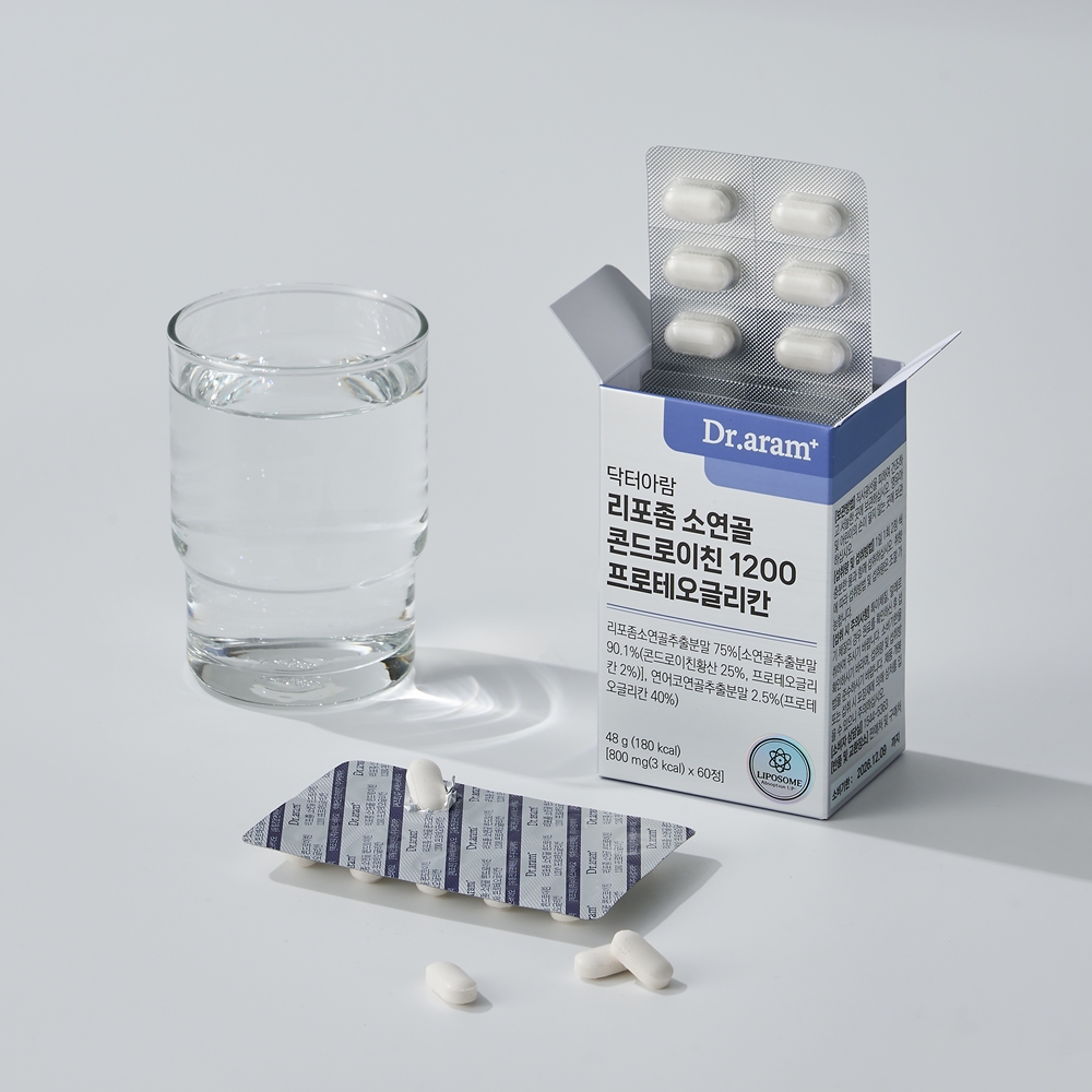 리포좀 콘드로이친 1200 프로테오글리칸 소연골 닥터아람 800mg x 60정 이미지 6